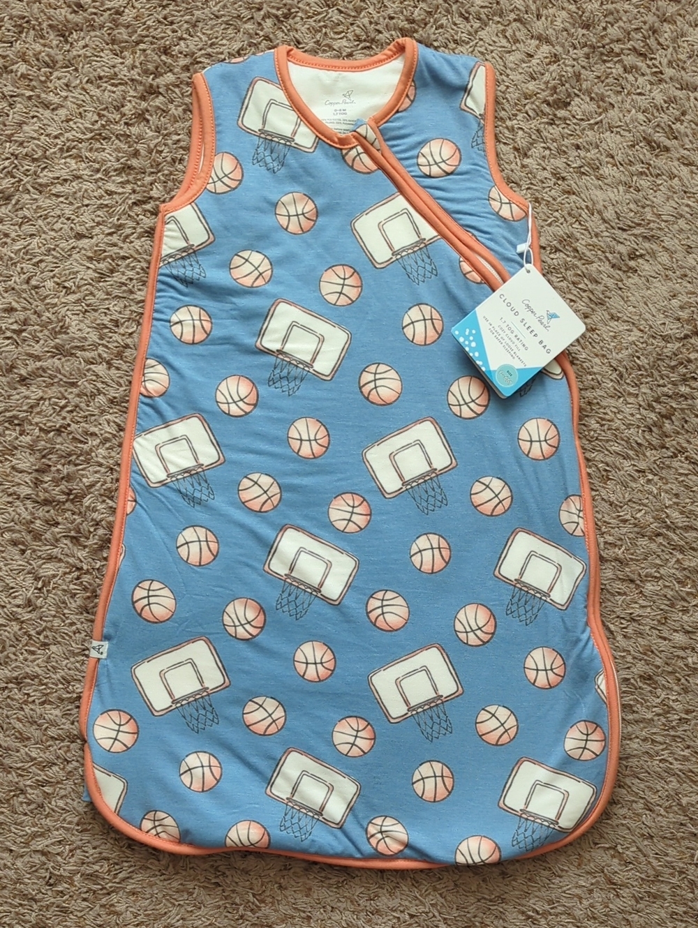 Copper Pearl Basketball Sleep Sack 🏀